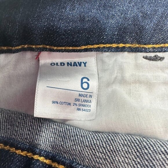 Old Navy Denim Skirt Womens Size 6 Blue Pockets Stretch Casual Office School - Picture 6 of 14
